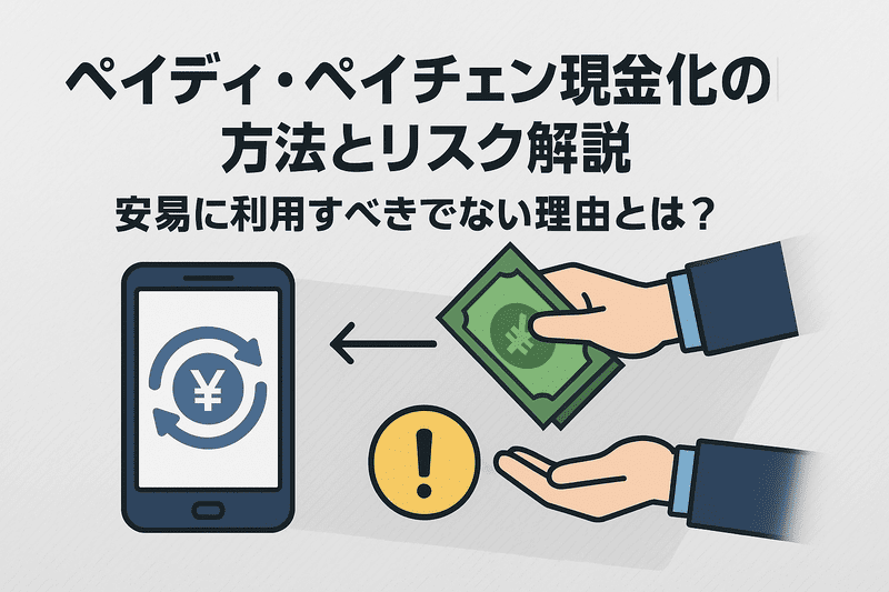 ペイディ・ペイチェン現金化の方法とリスク解説｜安易に利用すべきでない理由とは？